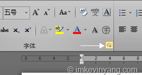 Word字体编辑菜单